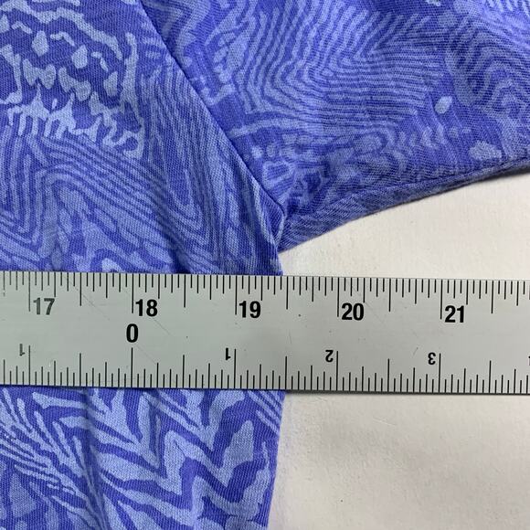 Fresh Produce S Womens Botanical Print Boat Neck Sweatshirt Top Periwinkle - Picture 6 of 7